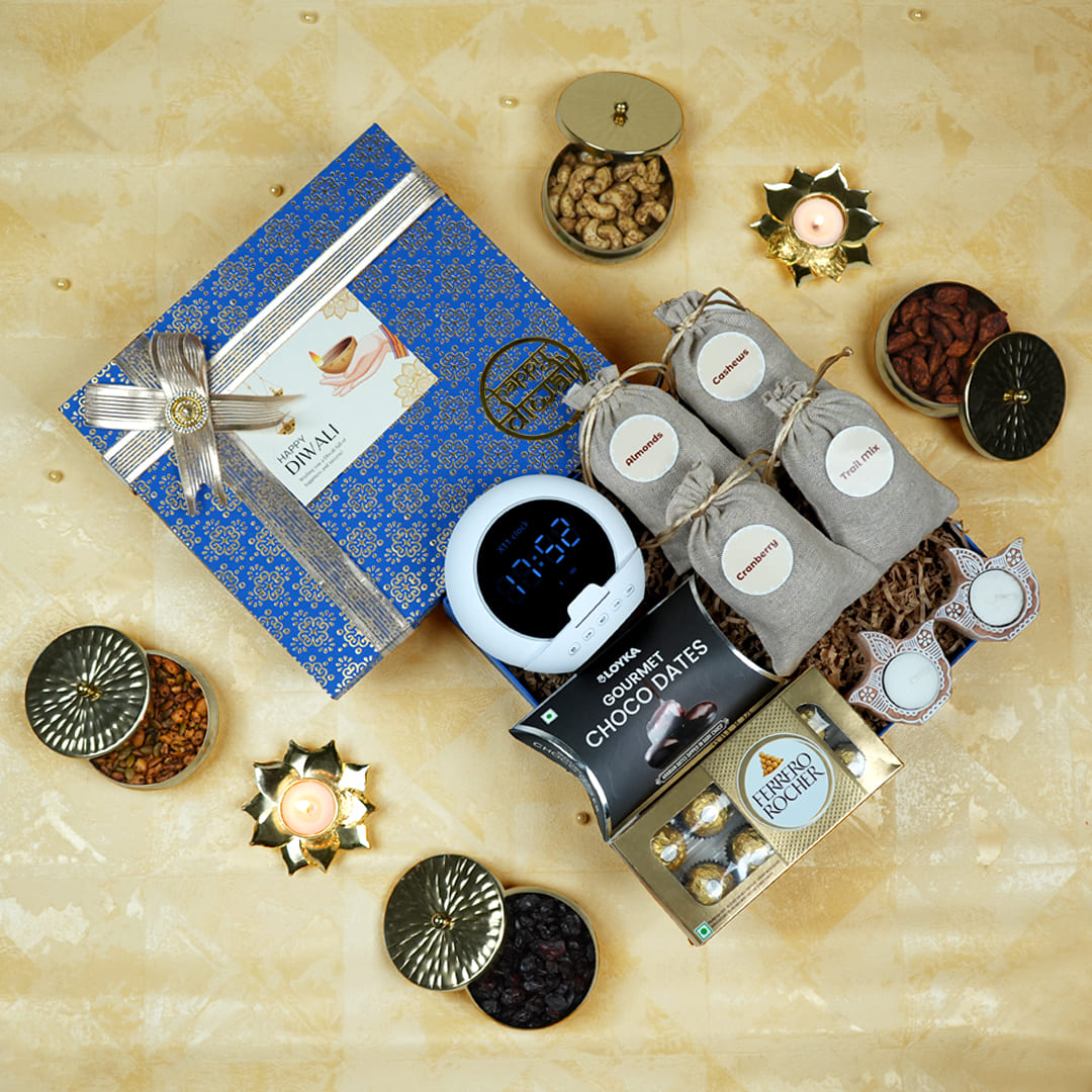 Exclusive Diwali Gifts Hampers - Bluetooth Speaker & Treats